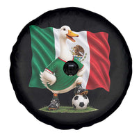 Merlin the Duck Mexico Flag Soccer Player Spare Tire Cover Mexican Pride Football Fans