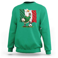 Merlin the Duck Mexico Flag Soccer Player Sweatshirt Mexican Pride Football Fans
