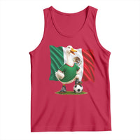Merlin the Duck Mexico Flag Soccer Player Tank Top Mexican Pride Football Fans