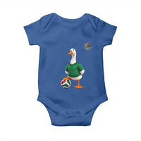 Merlin the Duck Soccer Player Mexico Fans Baby Onesie Mexican Sports Futbol Lovers Viral Animal in Green Jersey Graphic