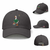 Merlin the Duck Soccer Player Mexico Fans Baseball Cap Mexican Sports Futbol Lovers Viral Animal in Green Jersey Graphic