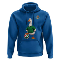 Merlin the Duck Soccer Player Mexico Fans Hoodie Mexican Sports Futbol Lovers Viral Animal in Green Jersey Graphic