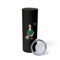 Merlin the Duck Soccer Player Mexico Fans Skinny Tumbler Mexican Sports Futbol Lovers Viral Animal in Green Jersey Graphic