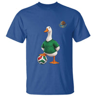 Merlin the Duck Soccer Player Mexico Fans T Shirt Mexican Sports Futbol Lovers Viral Animal in Green Jersey Graphic