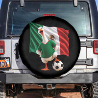 Funny Screaming Merlin the Duck Spare Tire Cover Mexico Soccer Flag Football Fans