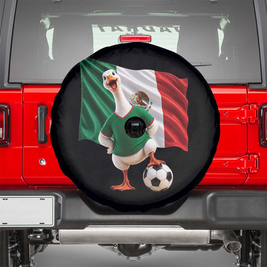 Funny Screaming Merlin the Duck Spare Tire Cover Mexico Soccer Flag Football Fans