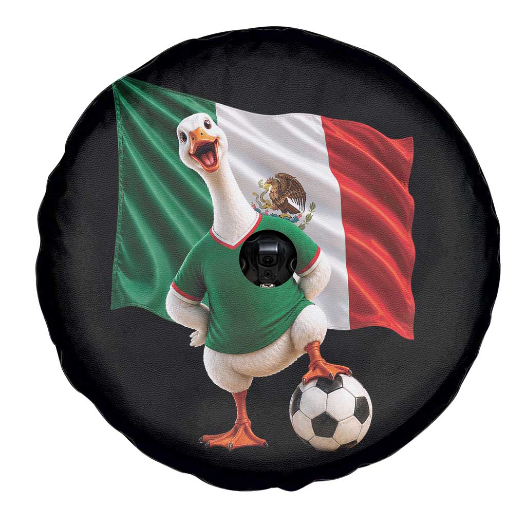 Funny Screaming Merlin the Duck Spare Tire Cover Mexico Soccer Flag Football Fans