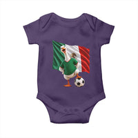 Funny Screaming Merlin the Duck Baby Onesie Mexico Soccer Flag Football Fans