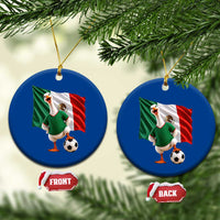 Funny Screaming Merlin the Duck Ceramic Ornament Mexico Soccer Flag Football Fans