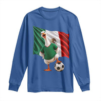 Funny Screaming Merlin the Duck Long Sleeve Shirt Mexico Soccer Flag Football Fans