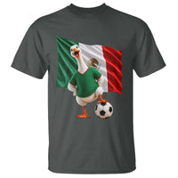 Funny Screaming Merlin the Duck T Shirt Mexico Soccer Flag Football Fans