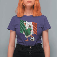 Funny Screaming Merlin the Duck T Shirt For Women Mexico Soccer Flag Football Fans