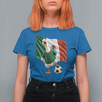 Funny Screaming Merlin the Duck T Shirt For Women Mexico Soccer Flag Football Fans