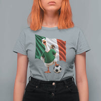 Funny Screaming Merlin the Duck T Shirt For Women Mexico Soccer Flag Football Fans