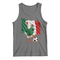 Funny Screaming Merlin the Duck Tank Top Mexico Soccer Flag Football Fans