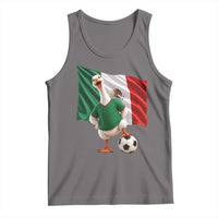 Funny Screaming Merlin the Duck Tank Top Mexico Soccer Flag Football Fans