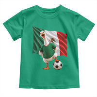 Funny Screaming Merlin the Duck Toddler T Shirt Mexico Soccer Flag Football Fans