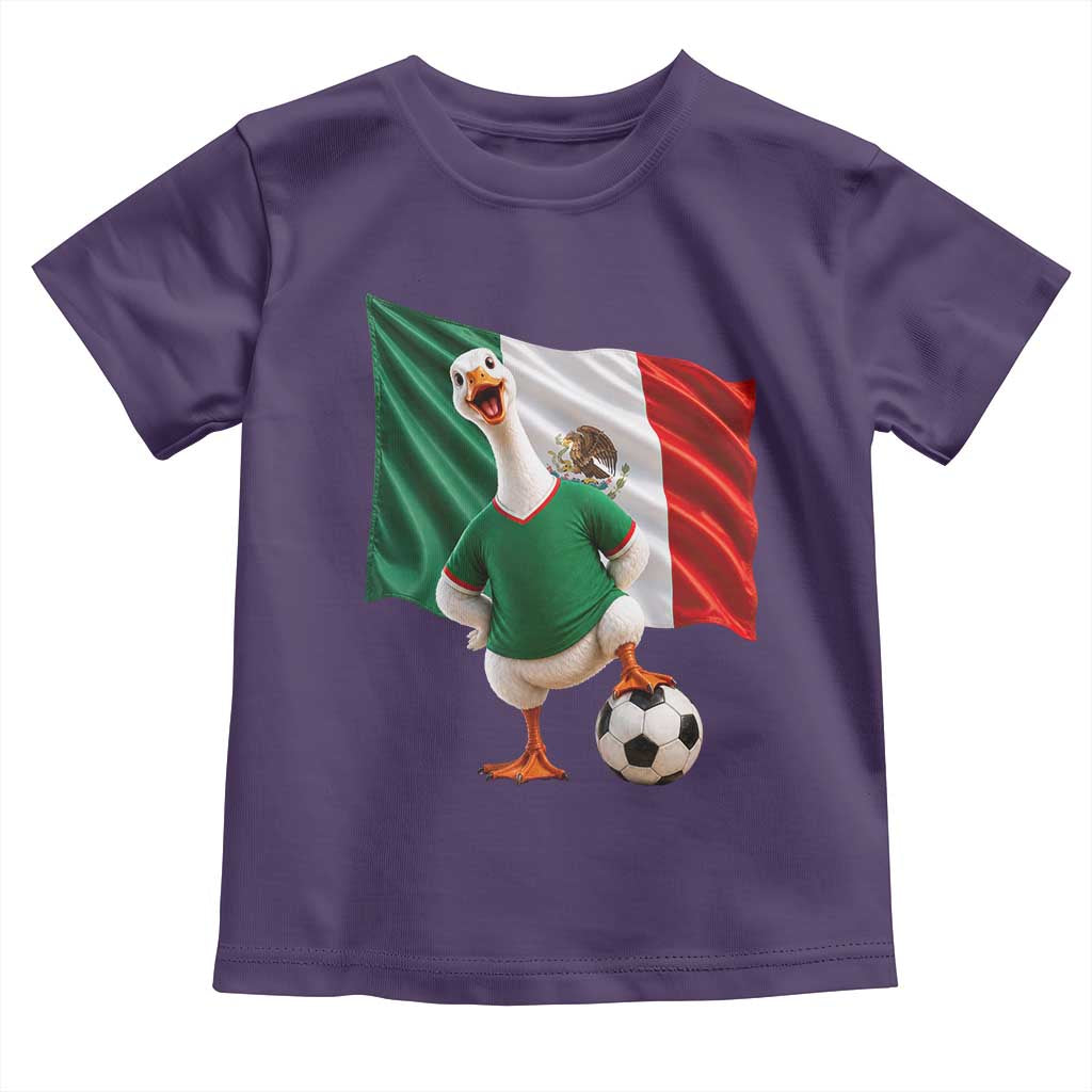 Funny Screaming Merlin the Duck Toddler T Shirt Mexico Soccer Flag Football Fans