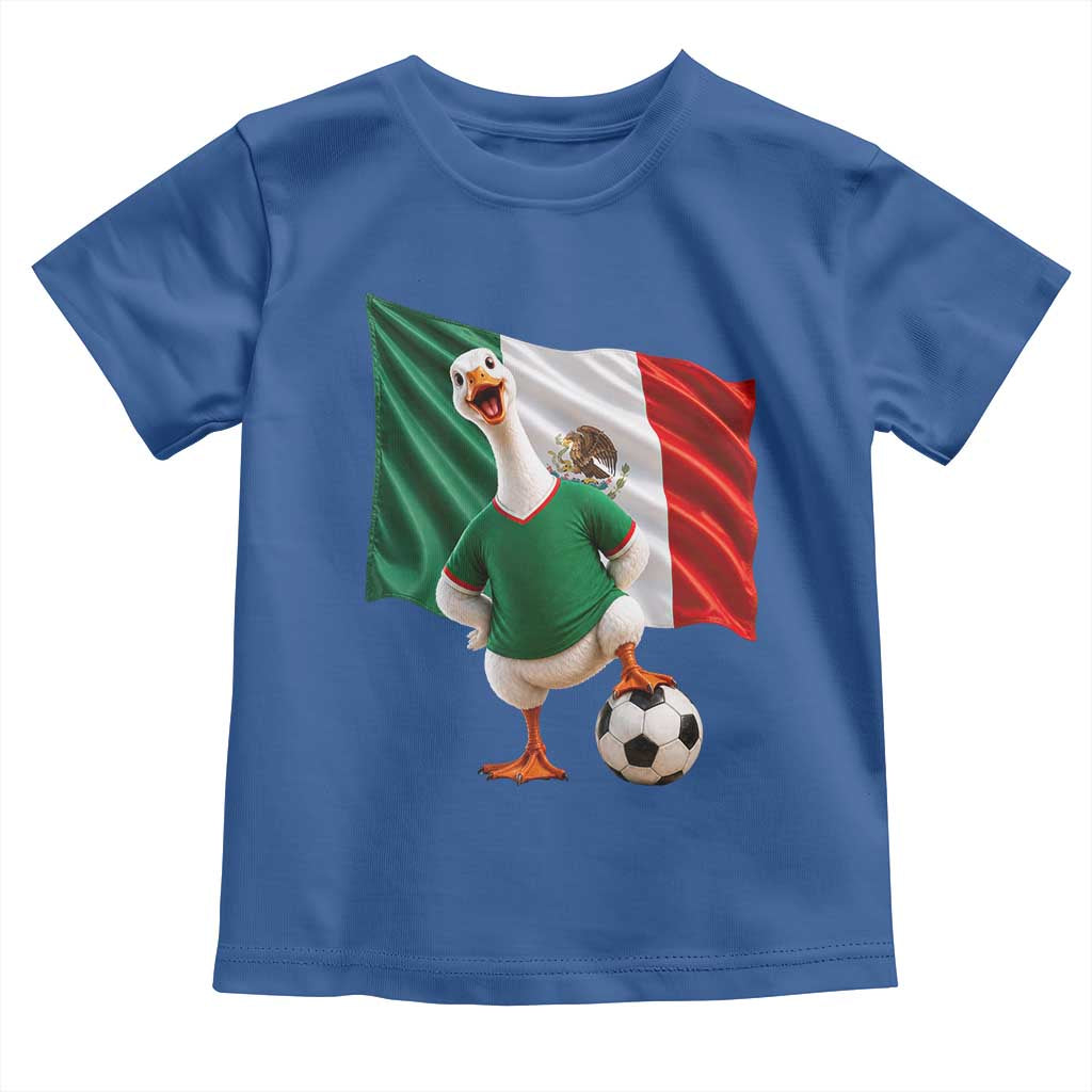 Funny Screaming Merlin the Duck Toddler T Shirt Mexico Soccer Flag Football Fans