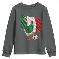 Funny Screaming Merlin the Duck Youth Sweatshirt Mexico Soccer Flag Football Fans