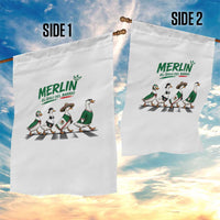 Merlin the Ducks Crosswalk Walk Parody Garden Flag El Idolo Del Barrio Mexico Duck Soccer Football Fans