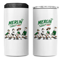 Merlin the Ducks Crosswalk Walk Parody 4 in 1 Can Cooler Tumbler El Idolo Del Barrio Mexico Duck Soccer Football Fans
