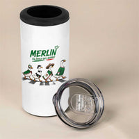 Merlin the Ducks Crosswalk Walk Parody 4 in 1 Can Cooler Tumbler El Idolo Del Barrio Mexico Duck Soccer Football Fans