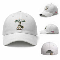 Vintage Mexico Soccer Wizard Duck Magical Fantasy Baseball Cap Retro Mexican Pride Football Fans