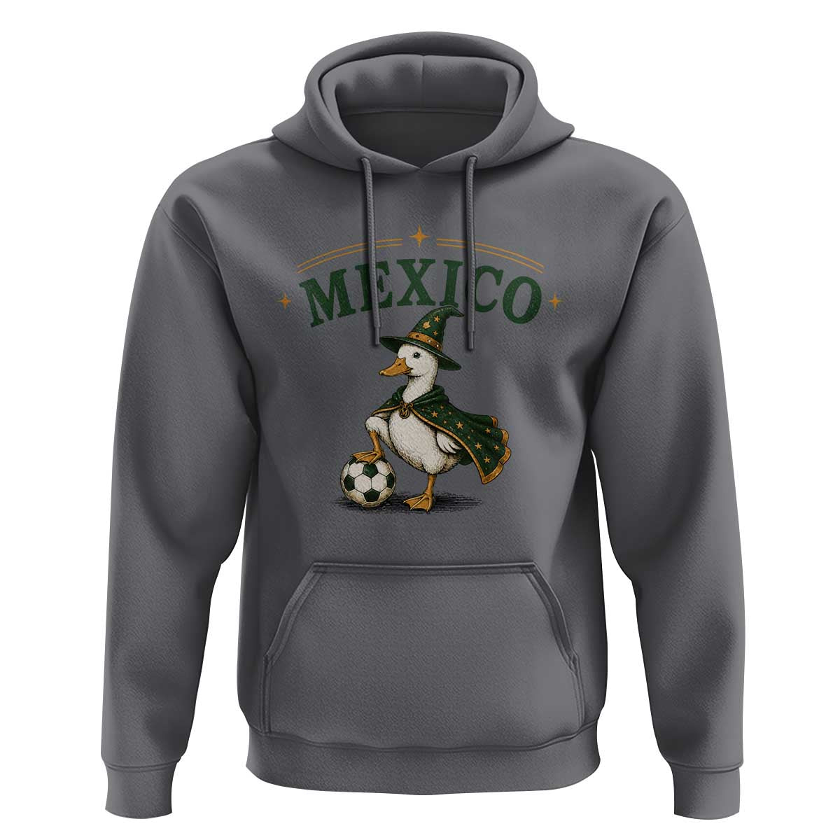 Vintage Mexico Soccer Wizard Duck Magical Fantasy Hoodie Retro Mexican Pride Football Fans