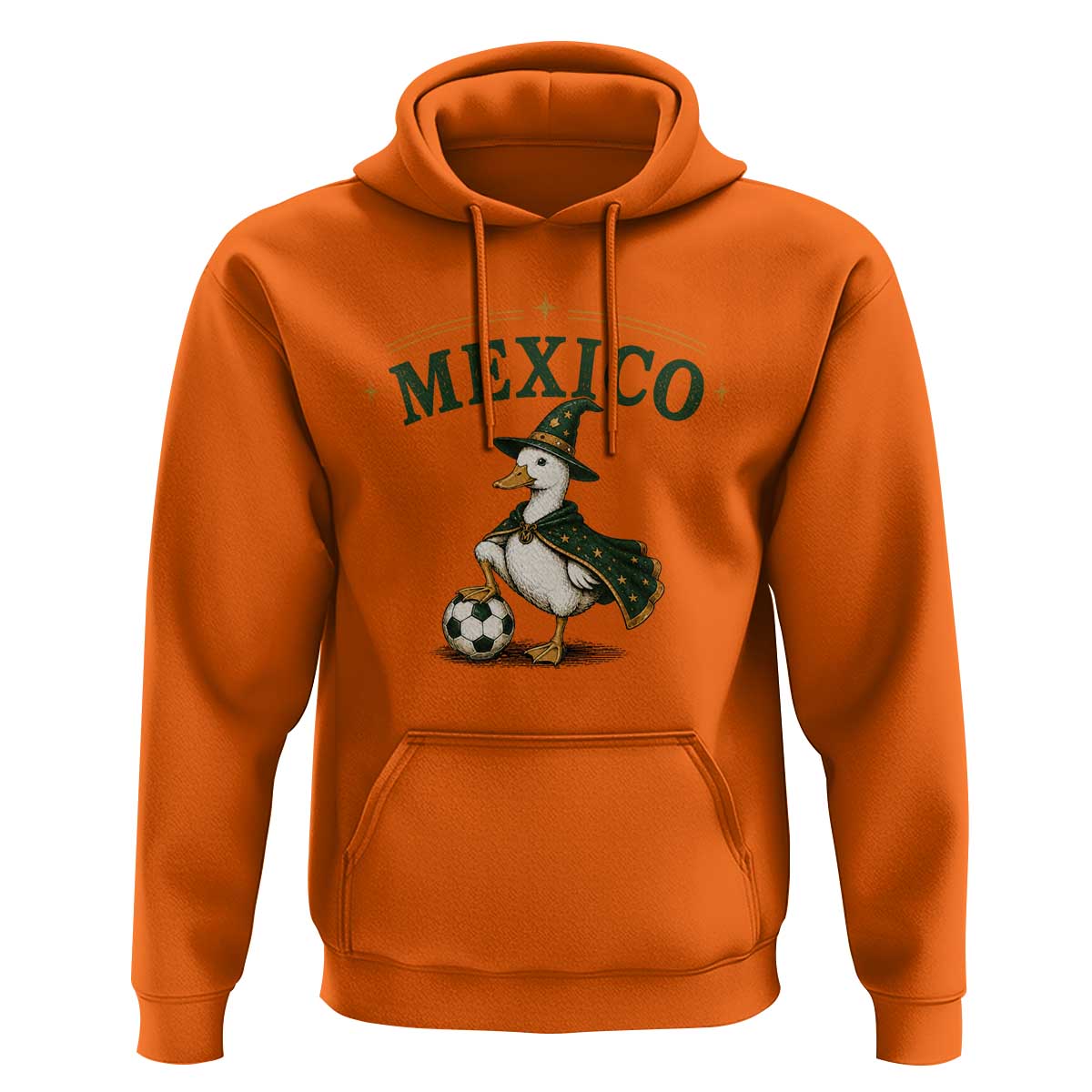 Vintage Mexico Soccer Wizard Duck Magical Fantasy Hoodie Retro Mexican Pride Football Fans