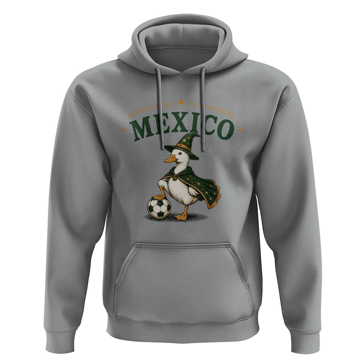 Vintage Mexico Soccer Wizard Duck Magical Fantasy Hoodie Retro Mexican Pride Football Fans
