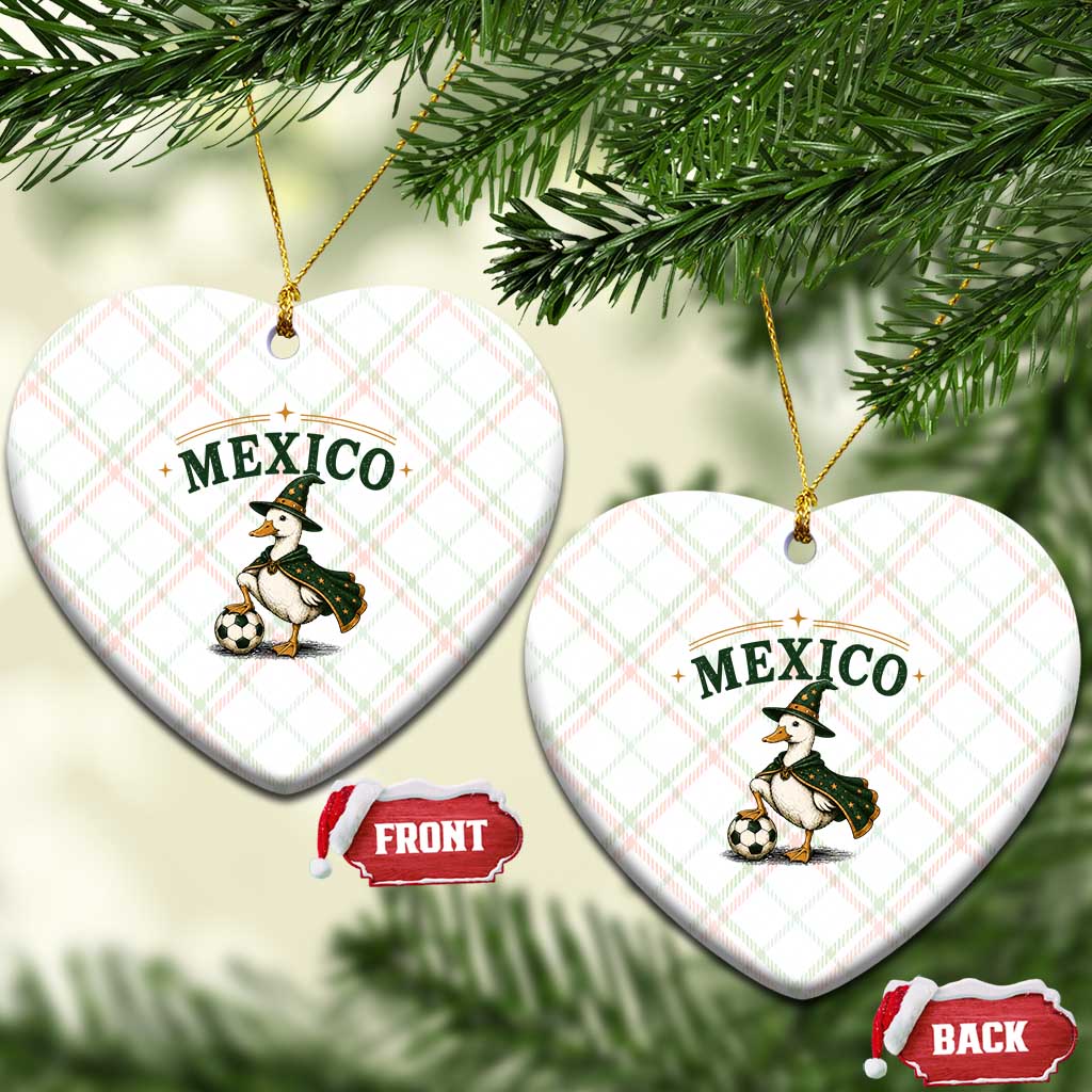 Vintage Mexico Soccer Wizard Duck Magical Fantasy Ceramic Ornament Retro Mexican Pride Football Fans