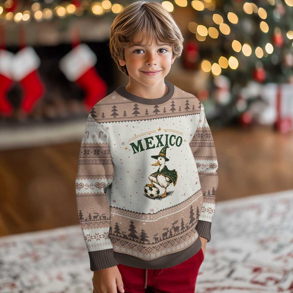 Vintage Mexico Soccer Wizard Duck Magical Fantasy Ugly Christmas Sweater Retro Mexican Pride Football Fans