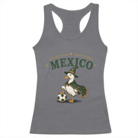 Vintage Mexico Soccer Wizard Duck Magical Fantasy Racerback Tank Top Retro Mexican Pride Football Fans