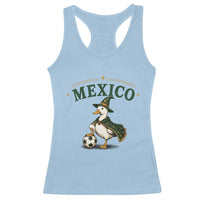 Vintage Mexico Soccer Wizard Duck Magical Fantasy Racerback Tank Top Retro Mexican Pride Football Fans