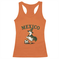 Vintage Mexico Soccer Wizard Duck Magical Fantasy Racerback Tank Top Retro Mexican Pride Football Fans