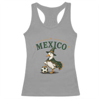 Vintage Mexico Soccer Wizard Duck Magical Fantasy Racerback Tank Top Retro Mexican Pride Football Fans