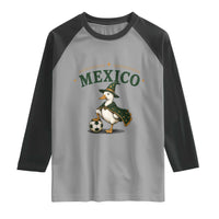 Vintage Mexico Soccer Wizard Duck Magical Fantasy Raglan Shirt Retro Mexican Pride Football Fans