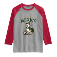 Vintage Mexico Soccer Wizard Duck Magical Fantasy Raglan Shirt Retro Mexican Pride Football Fans