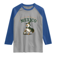 Vintage Mexico Soccer Wizard Duck Magical Fantasy Raglan Shirt Retro Mexican Pride Football Fans
