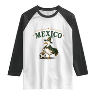 Vintage Mexico Soccer Wizard Duck Magical Fantasy Raglan Shirt Retro Mexican Pride Football Fans