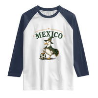 Vintage Mexico Soccer Wizard Duck Magical Fantasy Raglan Shirt Retro Mexican Pride Football Fans