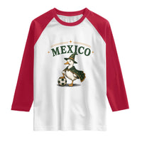 Vintage Mexico Soccer Wizard Duck Magical Fantasy Raglan Shirt Retro Mexican Pride Football Fans