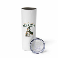 Vintage Mexico Soccer Wizard Duck Magical Fantasy Skinny Tumbler Retro Mexican Pride Football Fans
