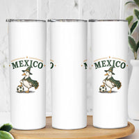 Vintage Mexico Soccer Wizard Duck Magical Fantasy Skinny Tumbler Retro Mexican Pride Football Fans