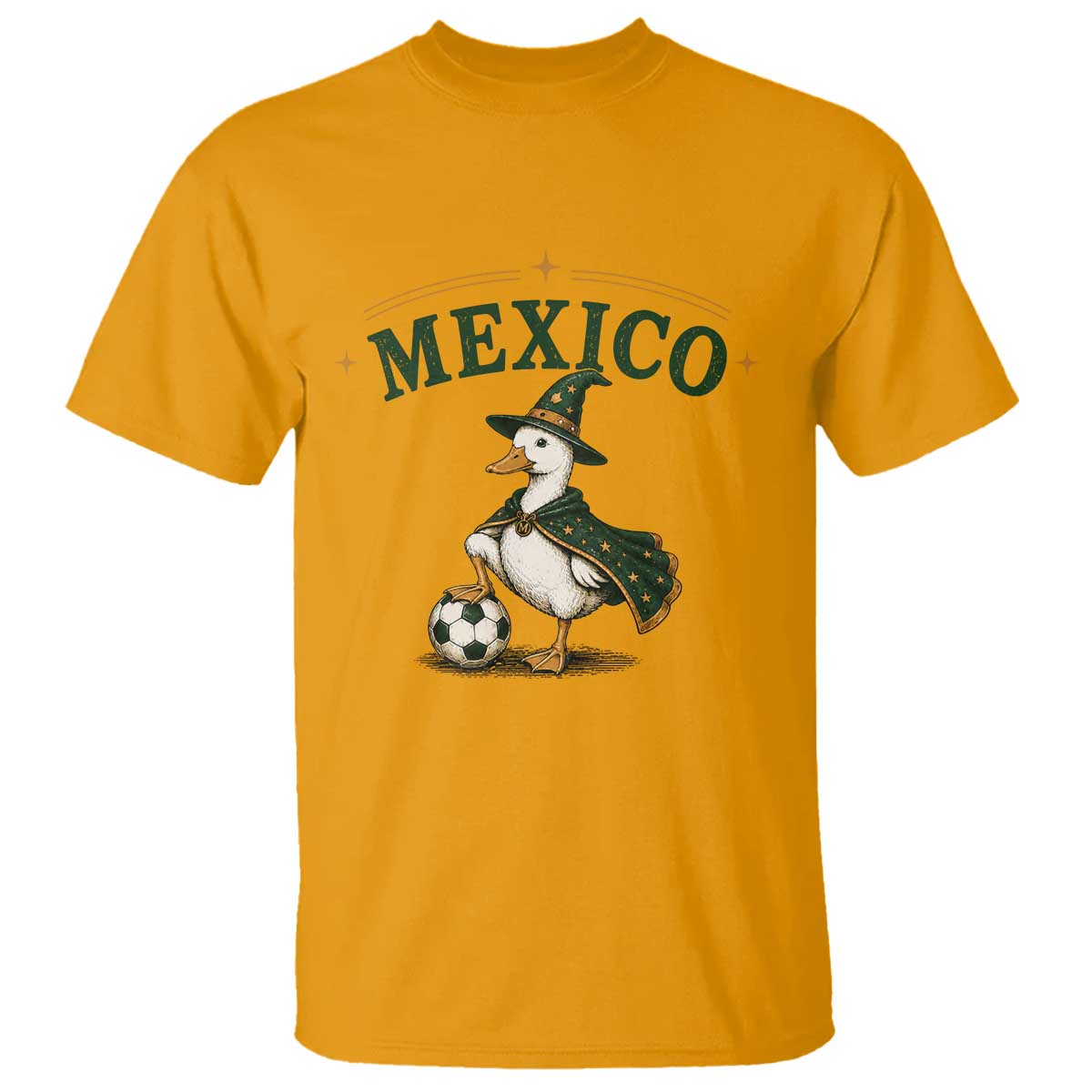 Vintage Mexico Soccer Wizard Duck Magical Fantasy T Shirt Retro Mexican Pride Football Fans
