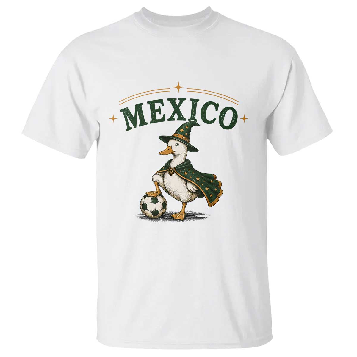 Vintage Mexico Soccer Wizard Duck Magical Fantasy T Shirt Retro Mexican Pride Football Fans