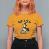 Vintage Mexico Soccer Wizard Duck Magical Fantasy T Shirt For Women Retro Mexican Pride Football Fans