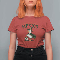 Vintage Mexico Soccer Wizard Duck Magical Fantasy T Shirt For Women Retro Mexican Pride Football Fans