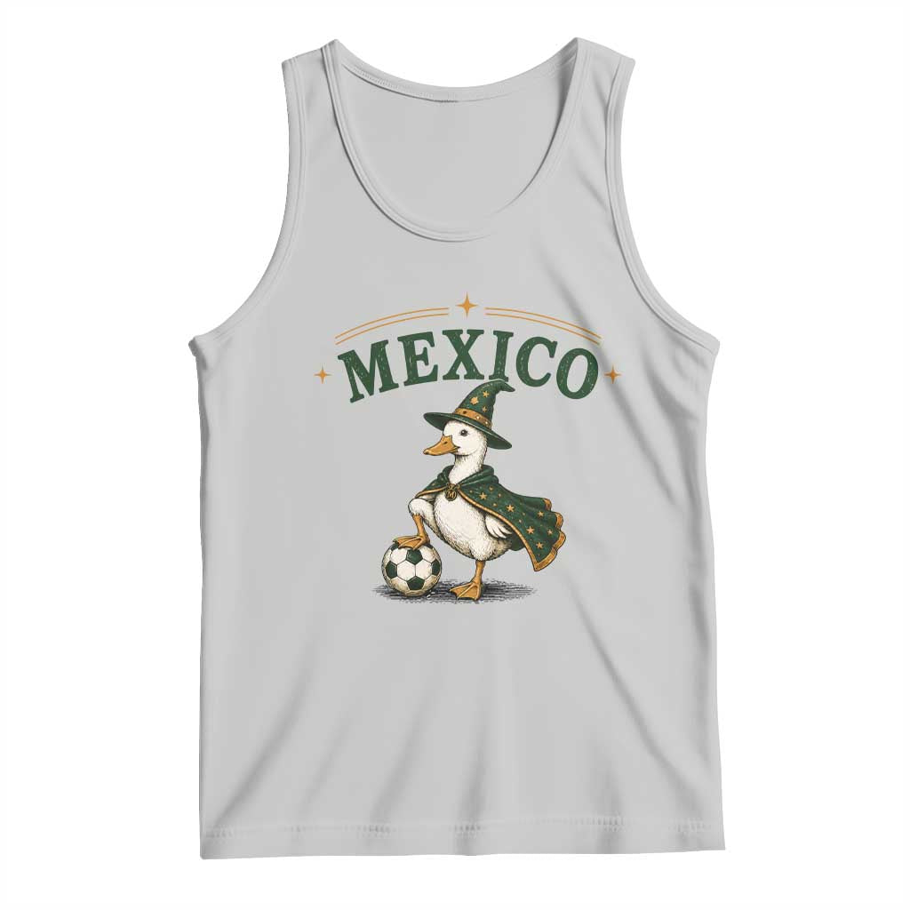Vintage Mexico Soccer Wizard Duck Magical Fantasy Tank Top Retro Mexican Pride Football Fans